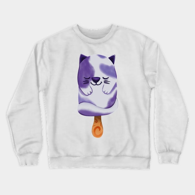 Summer time Pawsicle Crewneck Sweatshirt by Nuffypuffy